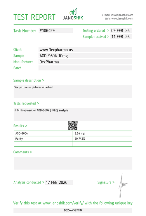 AOD-9604 10MG - FRASCO + DILUENTE